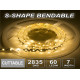 S-shaped “BENDABLE LED” 7mm LED strip.  50 metre roll