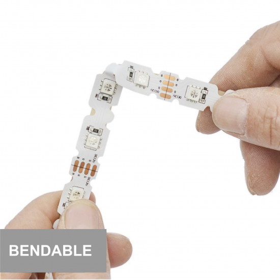 S-shaped “BENDABLE LED” 7mm LED strip.  50 metre roll